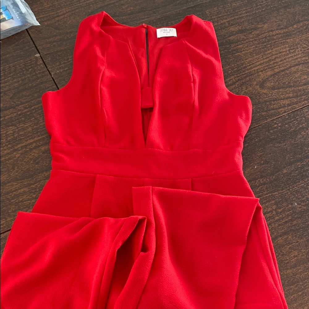 Sienna Sky Red Jumpsuit